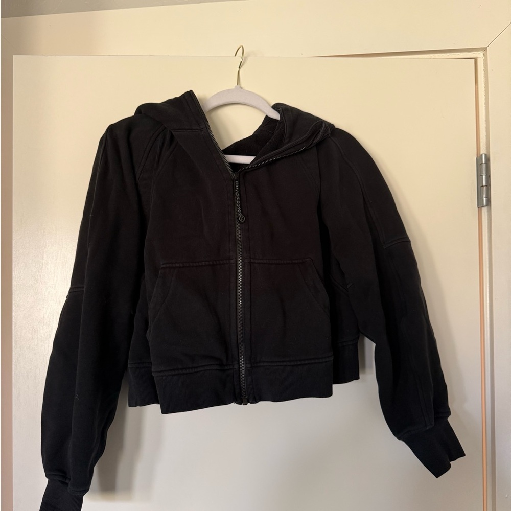 Lululemon black scuba oversized full-zip  hoodie